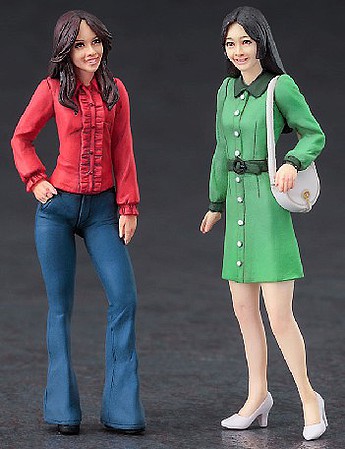 Hasegawa Girl Figures Casual Dress Plastic Model Celebrity Figure Kit 1/24 Scale #29106