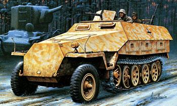 Hasegawa Sd.Kfz. 251/1 Ausf D Armored Half-Track Plastic Model Halftrack Kit 1/72 Scale #31144