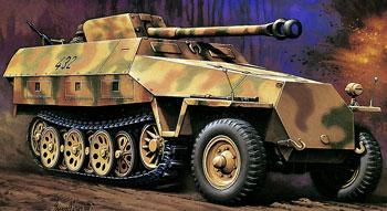 Hasegawa Sd.Kfz. 251/22 Ausf.D Pakwagen Plastic Model Halftrack Kit 1/72 Scale #31145