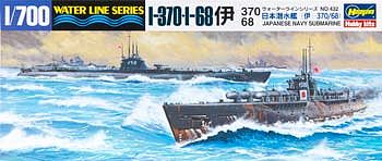 Hasegawa I370/I68 Submarine Plastic Model Military Ship Kit 1/700 Scale #49432