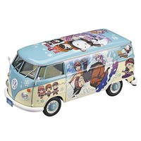 VW Type 2 Delivery Van Egg Girl Winter Paint Plastic Model Vehicle Kit 1/24 Scale #52152