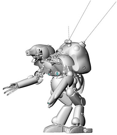Hasegawa Maschinen Krieger Moon Type Humanoid Interceptor Science Fiction Plastic Model 1/20 #64126