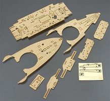 BATTLESHIP MIKASA WOODEN DECK Plastic Model Ship Accessory 1/350 Scale #72148