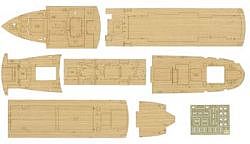 Hasegawa Hikawamaru Wooden Deck Plastic Model Ship Accessory 1/350 Scale #72151