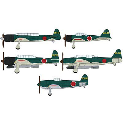Hasegawa IJN Aircraft Carrier based Aircraft Set Plastic Model Airplane Kit 1/450 #72156