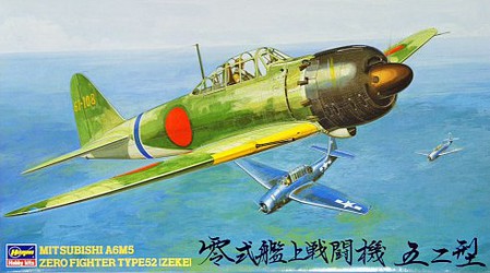 Hasegawa Mitsubishi A6M5 Zero Type 52 Zeke IJN Fighter Plastic Model Airplane Kit 1/48 Scale #9123