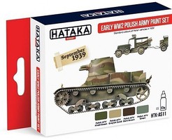Hataka Red Line (Airbrush-Dedicated)- Early WWII Polish Army 1939 Paint Set (4 Colors) 17ml Bottles Hataka Red Line (Airbrush-Dedicated)- Early WWII Polish Army 1939 Paint Set (4 Colors) 17ml Bottles