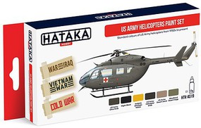 Hataka Red Line (Airbrush-Dedicated)- US Army Helicopter 1950s-Present Paint Set (6 Colors) 17ml Bottles Hataka Red Line (Airbrush-Dedicated)- US Army Helicopter 1950s-Present Paint Set (6 Colors) 17ml Bottles