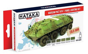 Hataka Red Line (Airbrush-Dedicated)- Warsaw Pact AFV Panel Lighting Paint Set (6 Colors) 17ml Bottles Hataka Red Line (Airbrush-Dedicated)- Warsaw Pact AFV Panel Lighting Paint Set (6 Colors) 17ml Bottles