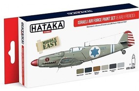 Hataka Red Line (Airbrush-Dedicated)- Israeli AF Early Period 1948-67 Paint Set (6 Colors) 17ml Bottles Hataka Red Line (Airbrush-Dedicated)- Israeli AF Early Period 1948-67 Paint Set (6 Colors) 17ml Bottles