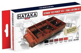 Hataka Red Line (Airbrush-Dedicated)- German Red Primer AFV Panel Lighting Paint Set (6 Colors) 17ml Bottles Hataka Red Line (Airbrush-Dedicated)- German Red Primer AFV Panel Lighting Paint Set (6 Colors) 17ml Bottles