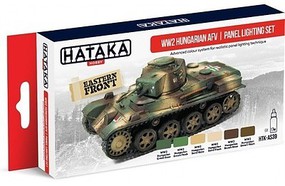 Hataka Red Line (Airbrush-Dedicated)- WWII Hungarian AFV Panel Lighting Paint Set (6 Colors) 17ml Bottles Hataka Red Line (Airbrush-Dedicated)- WWII Hungarian AFV Panel Lighting Paint Set (6 Colors) 17ml Bottles