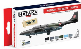 Hataka Red Line (Airbrush-Dedicated)- Polish Navy AF TS11 Camouflage Paint Set (6 Colors) 17ml Bottles Hataka Red Line (Airbrush-Dedicated)- Polish Navy AF TS11 Camouflage Paint Set (6 Colors) 17ml Bottles