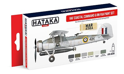 Hataka Red Line (Airbrush-Dedicated)- RAF Coastal Command & RN FAA Paint Set (6 Colors) 17ml Bottles