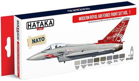 Hataka Red Line (Airbrush-Dedicated)- Modern RAF 1990s-Present Vol.1 Paint Set (8 Colors) 17ml Bottles Hataka Red Line (Airbrush-Dedicated)- Modern RAF 1990s-Present Vol.1 Paint Set (8 Colors) 17ml Bottles