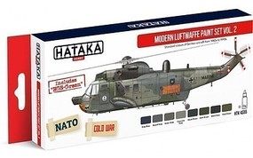 Hataka Red Line (Airbrush-Dedicated)- Modern Luftwaffe 1980s-90s Vol.2 Paint Set (8 Colors) 17ml Bottles Hataka Red Line (Airbrush-Dedicated)- Modern Luftwaffe 1980s-90s Vol.2 Paint Set (8 Colors) 17ml Bottles