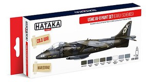 Hataka Red Line (Airbrush-Dedicated)- USMC AV8 Early Schemes 1970s-90s Paint Set (8 Colors) 17ml Bottles Hataka Red Line (Airbrush-Dedicated)- USMC AV8 Early Schemes 1970s-90s Paint Set (8 Colors) 17ml Bottles