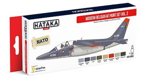 Hataka Red Line (Airbrush-Dedicated)- Modern Belgian AF Since 1990s Vol.2 Paint Set (8 Colors) 17ml Bottles Hataka Red Line (Airbrush-Dedicated)- Modern Belgian AF Since 1990s Vol.2 Paint Set (8 Colors) 17ml Bottles