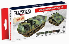 Hataka Red Line (Airbrush-Dedicated)- Modern Finnish Army AFV Since 1959 Paint Set (6 Colors) 17ml Bottles Hataka Red Line (Airbrush-Dedicated)- Modern Finnish Army AFV Since 1959 Paint Set (6 Colors) 17ml Bottles