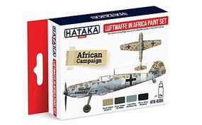 Hataka Red Line (Airbrush-Dedicated)- Luftwaffe in Africa Camouflage Paint Set (4 Colors) 17ml Bottles Hataka Red Line (Airbrush-Dedicated)- Luftwaffe in Africa Camouflage Paint Set (4 Colors) 17ml Bottles