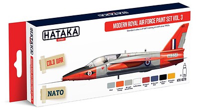 Hataka Red Line (Airbrush-Dedicated)- Modern RAF Since 1950s Vol.3 Paint Set (8 Colors) 17ml Bottles