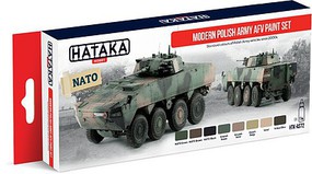 Hataka Red Line (Airbrush-Dedicated)- Modern Polish Army AFV Since 2000s Paint Set (8 Colors) 17ml Bottles Hataka Red Line (Airbrush-Dedicated)- Modern Polish Army AFV Since 2000s Paint Set (8 Colors) 17ml Bottles