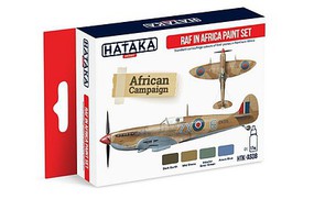 Hataka Red Line (Airbrush-Dedicated)- RAF in Africa Camouflage Paint Set (4 Colors) 17ml Bottles Hataka Red Line (Airbrush-Dedicated)- RAF in Africa Camouflage Paint Set (4 Colors) 17ml Bottles
