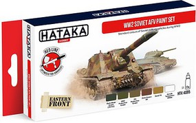 Hataka Red Line (Airbrush-Dedicated)- WWII Soviet AFV Paint Set (6 Colors) 17ml Bottles Hataka Red Line (Airbrush-Dedicated)- WWII Soviet AFV Paint Set (6 Colors) 17ml Bottles