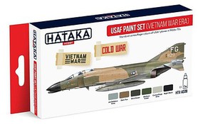 Hataka Red Line (Airbrush-Dedicated)- USAF Vietnam War Era 1960s-70s Camouflage Paint Set (6 Colors) 17ml Bottles Hataka Red Line (Airbrush-Dedicated)- USAF Vietnam War Era 1960s-70s Camouflage Paint Set (6 Colors) 17ml Bottles