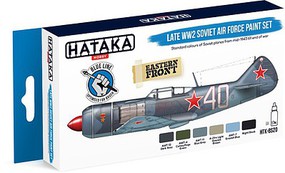 Hataka Blue Line (Brush-Dedicated)- Late WWII Soviet AF Paint Set (6 Colors) 17ml Bottles Hataka Blue Line (Brush-Dedicated)- Late WWII Soviet AF Paint Set (6 Colors) 17ml Bottles