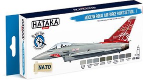 Hataka Blue Line (Brush-Dedicated)- Modern RAF 1990s-Present Vol.1 Paint Set (8 Colors) 17ml Bottles Hataka Blue Line (Brush-Dedicated)- Modern RAF 1990s-Present Vol.1 Paint Set (8 Colors) 17ml Bottles