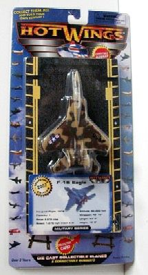 Hot-Wings F15 (Brown Camo) Military Plane Diecast Model Airplane Misc Scale #14110