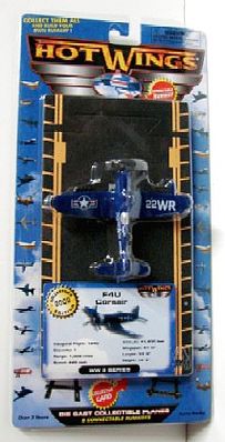 Hot-Wings F4U (Blue) WWII Plane Diecast Model Airplane Misc Scale #17104