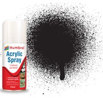 Humbrol 150ml Acrylic Matte Black Primer Spray Humbrol 150ml Acrylic Matte Black Primer Spray