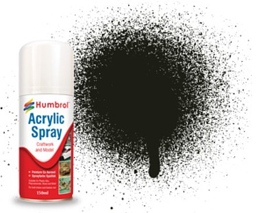 Humbrol 150ml Acrylic Satin Dark Green Spray