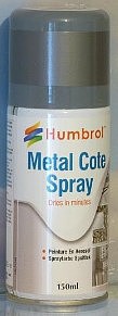 Humbrol 150ml Acrylic Metalcote Polished Aluminum Spray