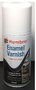 Humbrol 150ml Enamel Satin Varnish Spray Hobby and Plastic Model Enamel Paint #6999