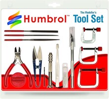 Humbrol Modeller's Medium Tool Set (14 different) Hobby and Plastic Model Hand Tool Set #9159