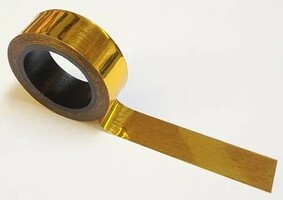 HobbyTape 1/8''x 25' Gold Metallic Striping Tape (2/pk)