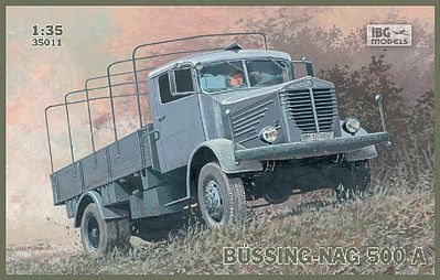 IBG Bussing-Nag 500A Canvas-Type Stake Body Truck Plastic Model Military Truck Kit 1/35 #35011
