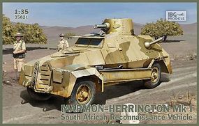 IBG Marmon-Herrington Mk I South African Recon Vehicle Plastic Model Recon Vehicle 1/35 #35021 IBG Marmon-Herrington Mk I South African Recon Vehicle Plastic Model Recon Vehicle 1/35 #35021