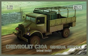 IBG Chevrolet C30A Gen Service Steel-Type Body Plastic Model Military Vehicle Kit 1/35 #35038 IBG Chevrolet C30A Gen Service Steel-Type Body Plastic Model Military Vehicle Kit 1/35 #35038
