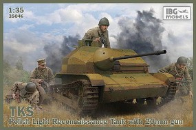 IBG TKS Polish Light Recon Tank Plastic Model Military Vehicle Kit 1/35 #35046 IBG TKS Polish Light Recon Tank Plastic Model Military Vehicle Kit 1/35 #35046