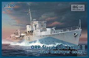 IBG ORP Slazak 1943 Hunt II Class Destroyer Escort Plastic Model Military Ship Kit 1/700 #70001 IBG ORP Slazak 1943 Hunt II Class Destroyer Escort Plastic Model Military Ship Kit 1/700 #70001