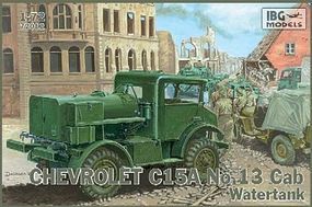IBG Chevrolet C15A Cab 13 Water Tank Truck Plastic Model Military Truck Kit 1/72 Scale #72012 IBG Chevrolet C15A Cab 13 Water Tank Truck Plastic Model Military Truck Kit 1/72 Scale #72012