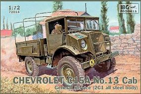 IBG Chevrolet C15A Cab 13 General Service Truck Plastic Model Military Truck Kit 1/72 #72014 IBG Chevrolet C15A Cab 13 General Service Truck Plastic Model Military Truck Kit 1/72 #72014