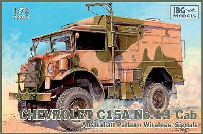 IBG Chevrolet C15A Cab 13 Australian Pattern Truck Plastic Model Military Truck Kit 1/72 #72015