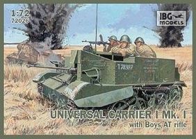 IBG Universal Carrier I Mk I Anti-Tank Rifle Plastic Model Military Vehicle Kit 1/72 #72026 IBG Universal Carrier I Mk I Anti-Tank Rifle Plastic Model Military Vehicle Kit 1/72 #72026