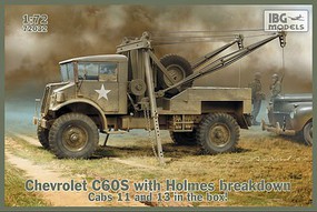 IBG Chevrolet C60S Cab with Holmes Breakdown Plastic Model Military Vehicle Kit 1/72 #7203 IBG Chevrolet C60S Cab with Holmes Breakdown Plastic Model Military Vehicle Kit 1/72 #7203