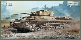 IBG 40M Turan I Hungarian Medium Tank Plastic Model Military Vehicle Kit 1/72 #72047 IBG 40M Turan I Hungarian Medium Tank Plastic Model Military Vehicle Kit 1/72 #72047